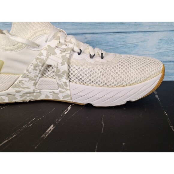 Under Armour Project Rock 4 Men\'s White Camo Lifting Shoes Sz 13 main image 9